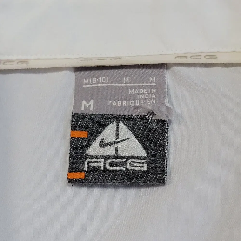 NIKE ACG Womens Button Up Size Medium White Utility Techwear Shirt VTG 00's Y2K - Picture 3 of 10